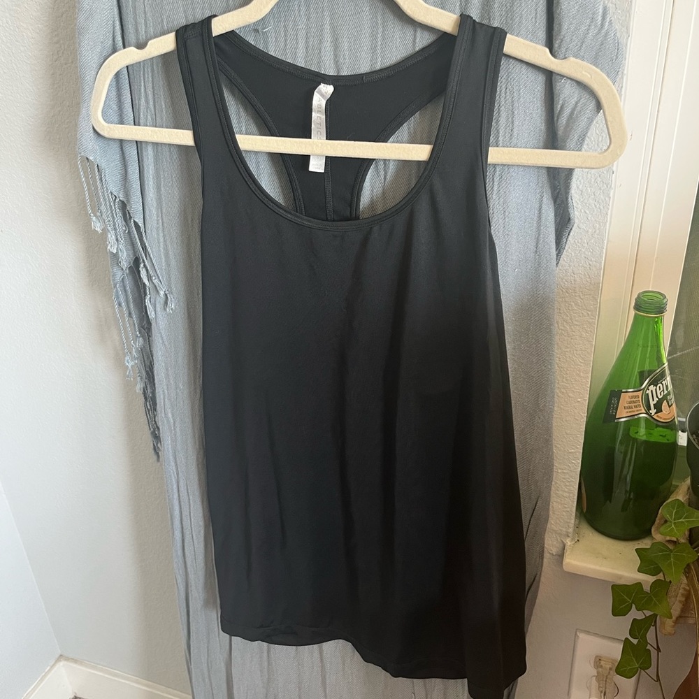 Fabletics, size Small, Women’s black dry-fit racer-back top